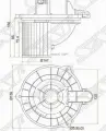 SAT ST-97112-1C000 Мотор отопителя салона (Левый руль) Hyundai Getz 02-11 / Accent 99-12