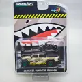 Машинка Green light 1/64 2020 Jeep Gladiator RUBICON & Motorcycles - MARINES Alloy car model Green machine