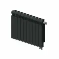 Радиатор биметаллический RIFAR MONOLIT VENTIL 500 х 10 секций антрацит нижнее правое подключение