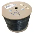 Кабель сетевой FTP 4 пары cat5E solid 0.50мм CCA 305м черный outdoor