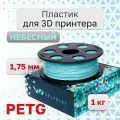 Пластик для 3D принтера PETG VolPrint 1.75 мм небесный 1 кг.