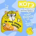 Игрушка-антистресс Ты моя сладкая булочка, кот, 20х30 см