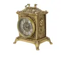 Часы каминные Bronza Portugal Ларец, фигурные, бронза, светлые римские цифры