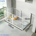 Усиленный вольер для собак, кошек, кролика. Металлическая складная клетка для крупных, средних и мелких пород домашних животных. Уличная будка для щенков и котов. 6 секций