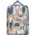 Рюкзак женский тканевый с принтом Street Soul 9021 Породистые коты