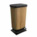 Ведро Rotho мусорное с педалью и крышкой Paso 40 л, дерево
