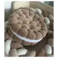 Декоративная подушка Baby.Eco.Decor `Печенье с кремом` Дизайнерская `Печенька` шоко