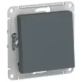 Переключатель проходной Systeme Electric Atlas Design 1-клавишный, 10А, 10 AX, Грифель - 3 шт.