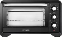 Мини-печь Hyundai MIO-HY103 20л. 1380Вт черный, Световой индикатор, Таймер, Гриль, Съемная решетка в комплекте