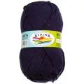 Пряжа для вязания крючком, спицами Alpina Альпина MARTA классическая толстая, акрил 100%, цвет №015 Темно-синий, 120 м, 5 шт по 100 г