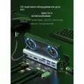 Док-станция Steam Deck RGB, 10 в 1, охлаждающий вентилятор, HDMI HD 4K60HZ, зарядная база