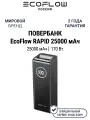 Портативный аккумулятор EcoFlow Rapid 25,000mAh, 90Wh, черный