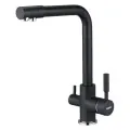 Смеситель Zegor SAF18-A092-KB, для кухни, с подключением к фильтру, чёрный матовый