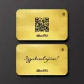 NFC-визитная карточка золотая Здравствуйте от Dijiben