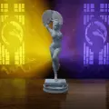 Фигурка Kitana, Китана Mortal Kombat 13см(Серая, сборная, предназначена для самостоятельной покраски)s