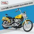 Модель мотоцикла Maisto Harley Davidson 2001 FXDWG Dyna Wide Glide 1:18, With foam box