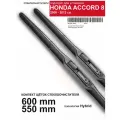Щетки стеклоочистителя для Honda Accord 8 поколение - гибридные дворники для Хонда Аккорд, комплект.