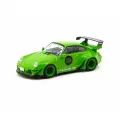 Коллекционная машинка Tarmac Works 1:64 RWB 993 Rough Rhythm Fuel Fest Student Driver Green