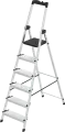 Стремянка алюминиевая Zalger 6 ступеней лоток для инструментов максимальная нагрузка 150 кг