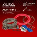 Комплект для подключения 4-х канального усилителя 10AWG Aura AMP-1410