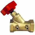 Клапан балансировочный STI 1 1/2″ Ду40 Ру16 ручной, муфтовый, латунный, для полипропиленовых труб под пайку Ду40 американка , уплотнение EPDM