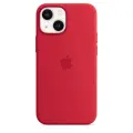 Чехол силиконовый MagSafe для iPhone 13 Mini Red с анимацией NFC, Silicone case MagSafe для айфон 13 мини - Красный