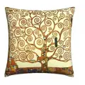 Подушка декоративная Дерево Жизни Климт 40х40 Велюр