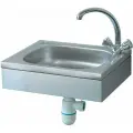 Рукомойник для общепита, ресторана, без крана с сифоном Atesy ВРК-400, нержавеющая сталь, 500х400х100 мм
