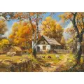 Алмазная мозаика Гранни Осенний двор 70х50 Ag 3106