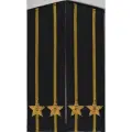 Погоны ВМФ чёрные с жёлтым просветом ( со скосом), капитан 2-го ранга