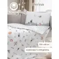 Комплект детского постельного белья PERINA Forest Baby 3 предмета из сатина, для кроваток 120 х 60 см, Перина