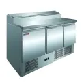 Стол холодильный для пиццы COOLEQ PS300, 400 л, 1365х700х1010 мм, нержавеющая сталь