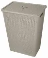 Корзина для белья Idiland Wenge 48 л, 427х295х562 мм, цвет серый