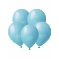 Голубой, Пастель / Light blue, латексный шар, 25 см, 50 шт