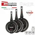 Набор сковород Accademia Mugnano Fortezza 22 см, 24 см, 28 см с крышками