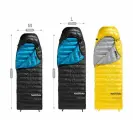 Спальный мешок Naturehike CW400 L Черный (NH18C400-D) утиный пух
