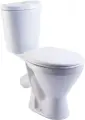 Унитаз-компакт Rosa Элегант 4620008195186 косой выпуск, с сиденьем, белый