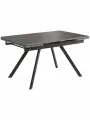 Стол кухонный обеденный рендал EGGER: Бетон Чикаго темно-серый, Царговый пояс Черный