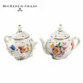 Набор солонка/перечница MacKenzie-Childs Flower Market Teapot White