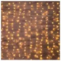 Электрогирлянда NEON-NIGHT 235-036, 1.5 х 1.5 х 1.5 м, 1.5 х 1.5 м, 144 лампы, теплый белый/прозрачный провод