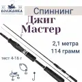 Спиннинг Волжанка Джиг-Мастер тест 4-16гр 2.1м (2 секции)