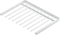 Вешалка-штанга Larvij, 8 крючков, сталь, белая, 30х597х425 мм