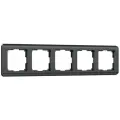Рамка из пластика на 5 постов Werkel Stream W0052104, цвет графит