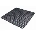 Коврик СитиТоп, противоскользящий, резиновый, ячеистый, черный, 915x915 мм
