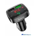 Зарядное устройство автомобильное HOCO E59 в прикуриватель - USB 3.0 Type-A (18W) + USB 2.0 Type-A, 5V / 3.1A с быстрой зарядкой с Bluetooth FM трансмиттером с поддержкой BT, USB и TF накопителя