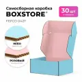 Самосборные картонные коробки BOXSTORE 0427 T24E МГК цвет: небо/розовый - 30 шт. внутренний размер 25x20x10 см 25х20х10 см упаковка: коробка