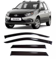 Дефлекторы боковых стекол Cobra Tuning на LADA VAZ Granta 2018 - Wagon - Ветровики боковых окон для ада Лада ВАЗ Гранта 2018 - н. в Универсал