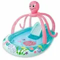 Игровой центр Intex Дружелюбный осьминог 56138 с разбрызгивателем, горкой и кольцами