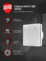 Вентилятор вытяжной Royal Thermo RAFC 100, 100 мм, белый, для ванной и туалета