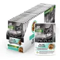 Влажный корм для кошек Purina Pro Plan Nutri Savour для стерилизованных кошек и кастрированных котов, кусочки с океанической рыбой, в желе, Пауч, 85 г х 26шт